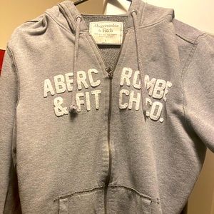 Abercrombie & Fitch hooded zip up sweat jacket